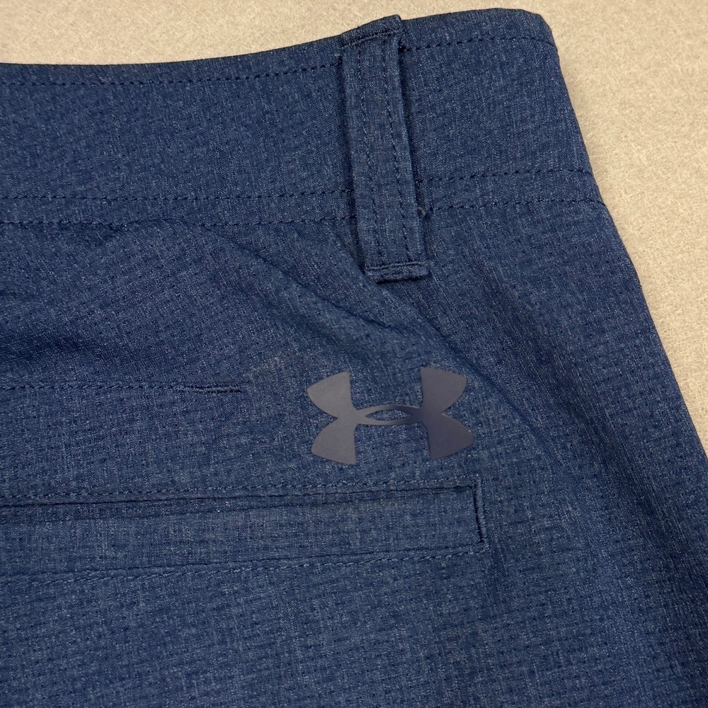 Under Armour Match Play Golf Pants Mens 36/30 Blue Heather Performance Trousers - Picture 8 of 8